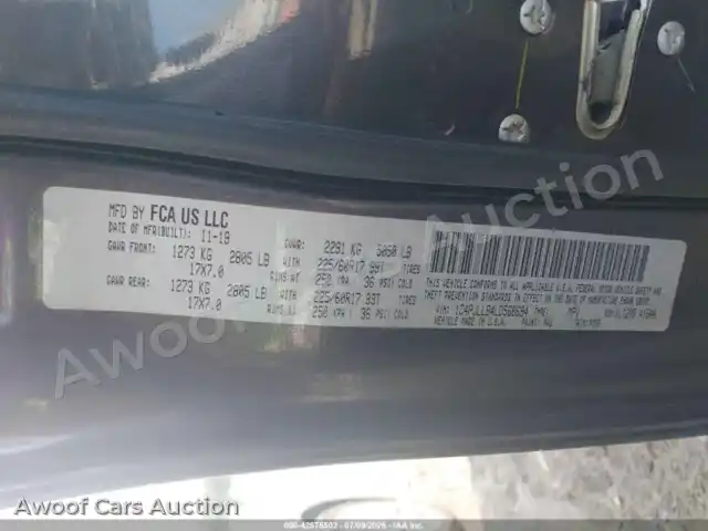 2020 Jeep Cherokee 1C4PJLLB4LD568694 — photo 9 de la vente Iaai