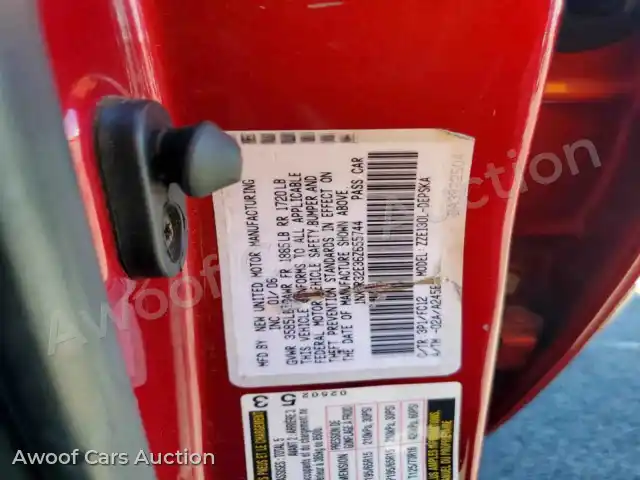 2006 Toyota Corolla 1NXBR32E36Z655744 — hoton gwanjo Copart na 12