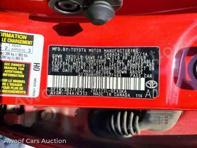 2014 Toyota Corolla 2T1BURHE5EC177464 — Copart auction photo 13