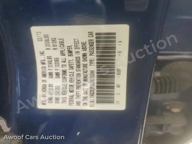 2013 Honda Accord 1HGCR2F39DA119344 — Copart auction photo 12
