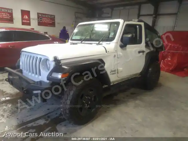 2019 Jeep Wrangler 1C4GJXAG1KW645451 — Iaai auction photo 2