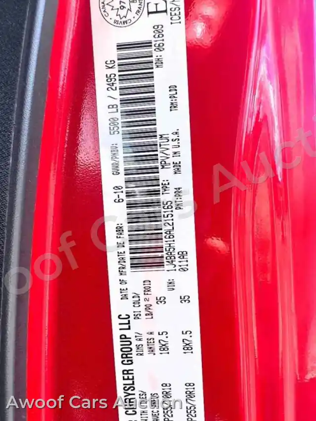 2010 Jeep Wrangler 1J4BA5H16AL215165 — Copart auction photo 10