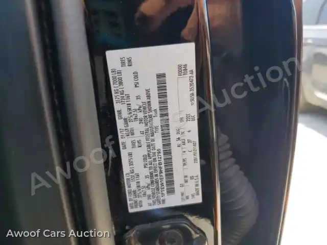 2017 Ford F150 1FTEW1EF9HFB12795 — Copart auction photo 12