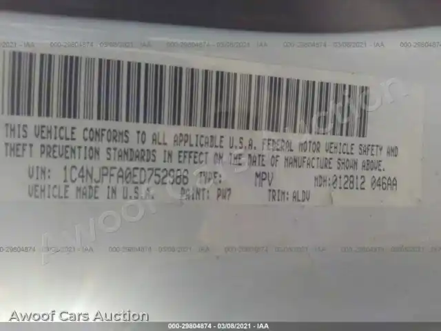 2014 Jeep Patriot 1C4NJPFA0ED752986 — Iaai auction photo 9