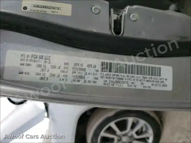 2016 Jeep Compass 1C4NJDBB5GD587761 — Copart auction photo 10