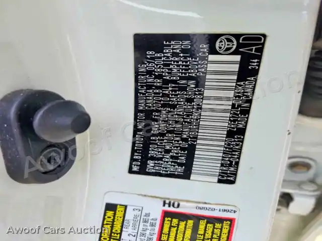 2019 Toyota Corolla 2T1BURHE6KC130813 — Copart auction photo 13