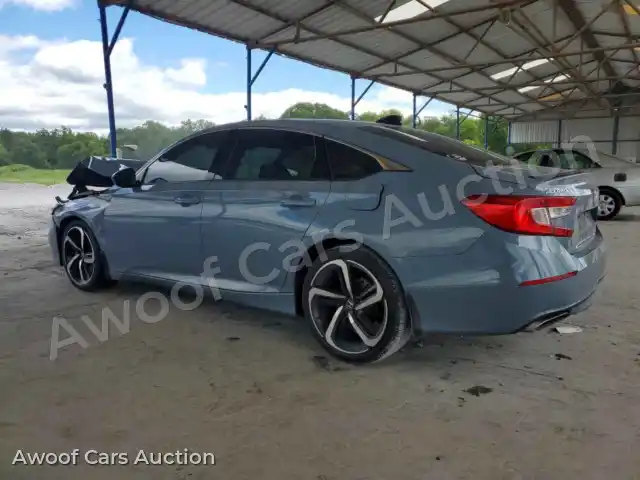 2021 Honda Accord 1HGCV1F30MA100395 — photo 2 de la vente Copart