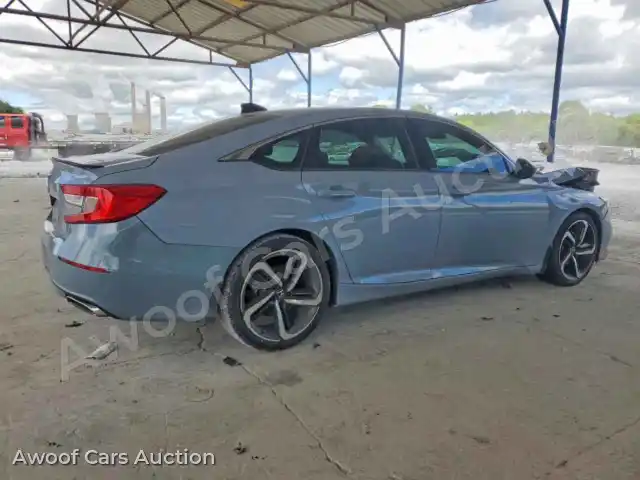 2021 Honda Accord 1HGCV1F30MA100395 — photo 3 de la vente Copart