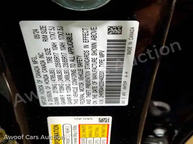 2025 Honda CRV 2HKRS4H22SH405331 — Copart auction photo 14