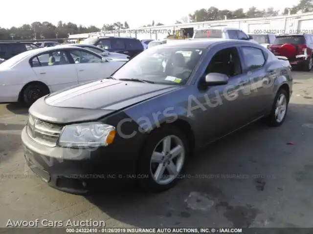 2013 Dodge Avenger 1C3CDZCB0DN662323 — Iaai auction photo 2
