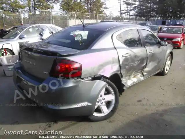 2013 Dodge Avenger 1C3CDZCB0DN662323 — Iaai auction photo 4