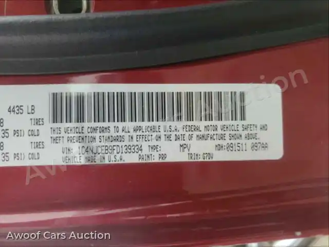 2015 Jeep Compass 1C4NJCEB9FD139334 — Copart auction photo 10