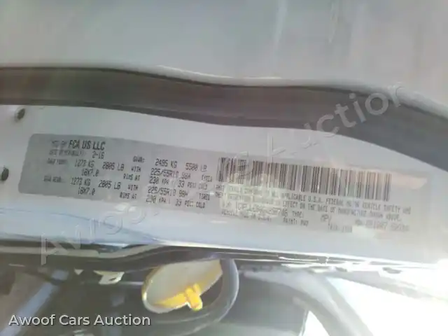 2016 Jeep Cherokee 1C4PJLCS0GW256706 — Copart auction photo 10