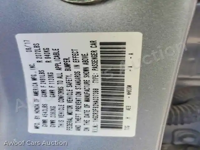 2017 Honda Accord 1HGCR3F92HA037388 — Copart auction photo 26