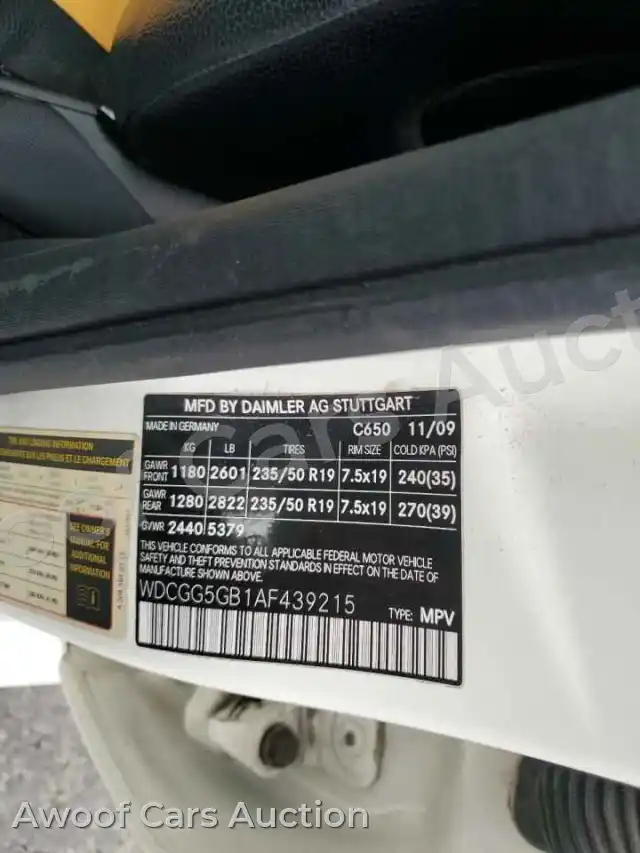 2010 Mercedes-Benz GLK-Class WDCGG5GB1AF439215 — Copart auction photo 13
