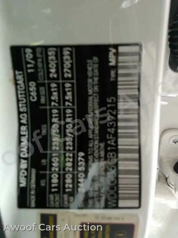 2010 Mercedes-Benz GLK-Class WDCGG5GB1AF439215 — Manheim auction photo 6