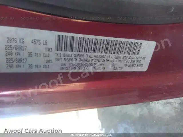 2017 Jeep Compass 1C4NJDEB4HD168426 — Iaai auction photo 9