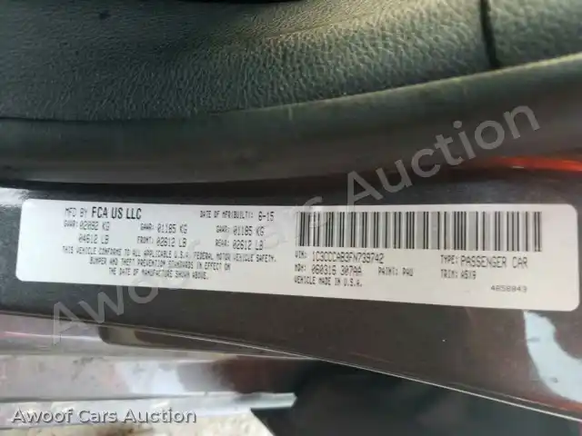 2015 Chrysler 200 1C3CCCAB3FN739742 — Copart auction photo 10