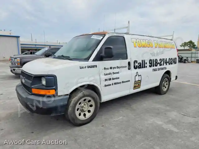 2010 Chevrolet Express 1GCUGADX0A1128518 — Copart auction photo 1