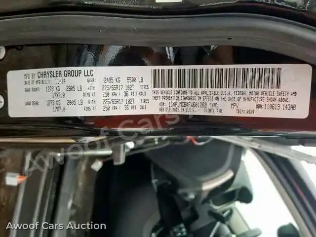 2015 Jeep Cherokee L 1C4PJMCB4FW601269 — Copart auction photo 10