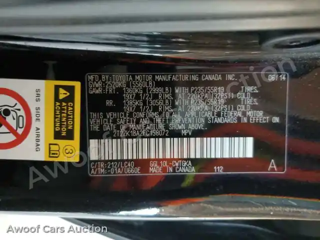 2015 Lexus RX350 2T2ZK1BA2FC158072 — photo 15 de la vente Copart