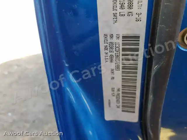 2016 Dodge Dart 1C3CDFEB6GD728993 — Copart auction photo 10