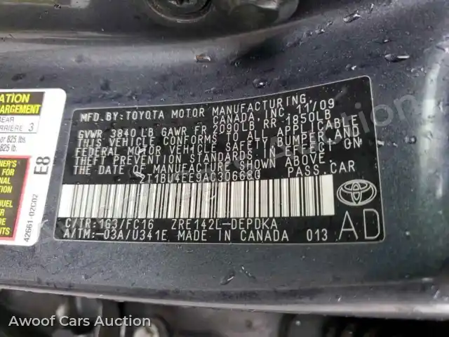 2010 Toyota Corolla 2T1BU4EE9AC306680 — Copart auction photo 12