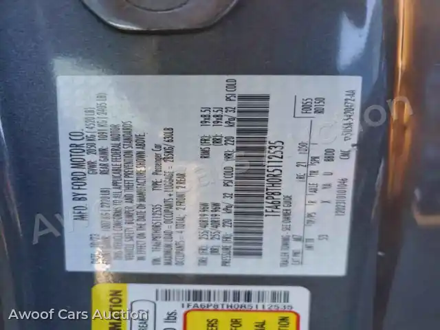 2024 Ford ALL Models 1FA6P8TH0R5112535 — Copart auction photo 12