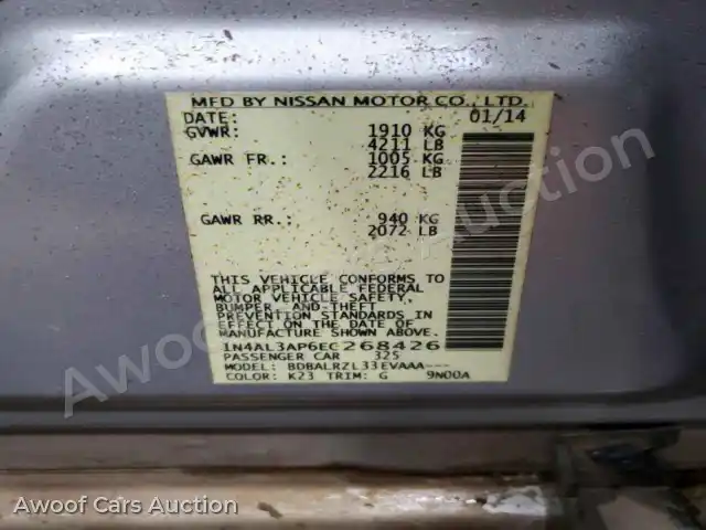 2014 Nissan Altima 1N4AL3AP6EC268426 — Copart auction photo 12