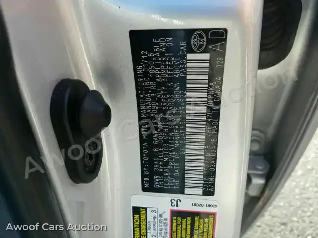 2012 Toyota Corolla 2T1BU4EE9CC784522 — photo 6 de la vente Manheim