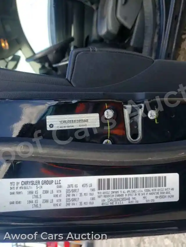 2014 Jeep Compass 1C4NJDEB4ED855448 — Copart auction photo 10