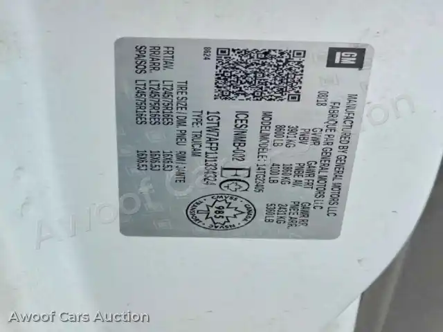 2018 GMC Savana 1GTW7AFP1J1334324 — hoton gwanjo Copart na 13