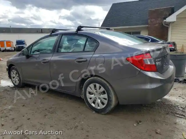 2012 Honda Civic 19XFB2F59CE377182 — Copart auction photo 2