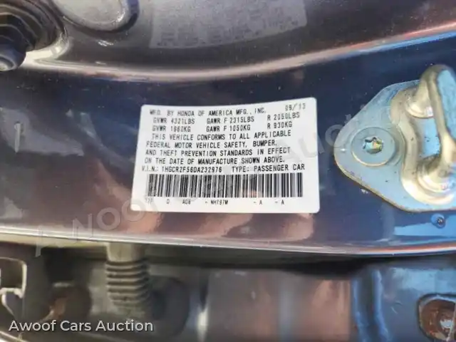 2013 Honda Accord 1HGCR2F56DA232976 — Copart auction photo 12