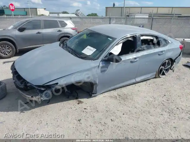 2022 Honda Accord 1HGCV1F38NA070239 — photo 2 de la vente Iaai