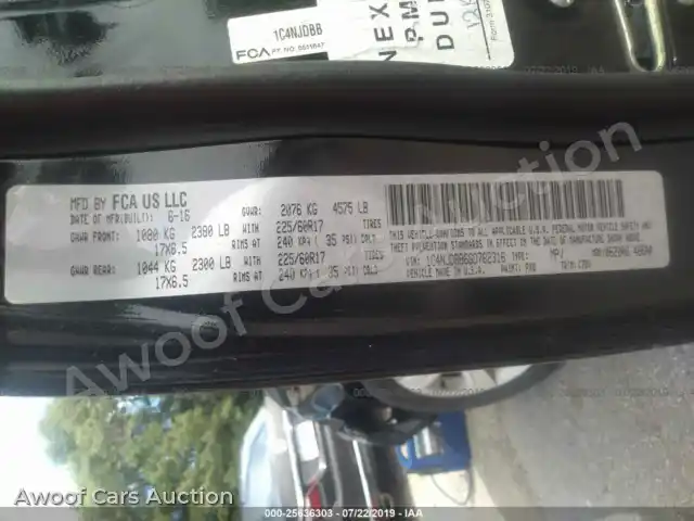 2016 Jeep Compass 1C4NJDBB6GD782316 — Iaai auction photo 9