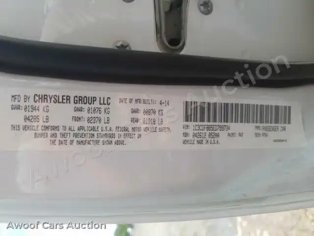 2014 Dodge Dart 1C3CDFBB5ED799734 — Copart auction photo 10