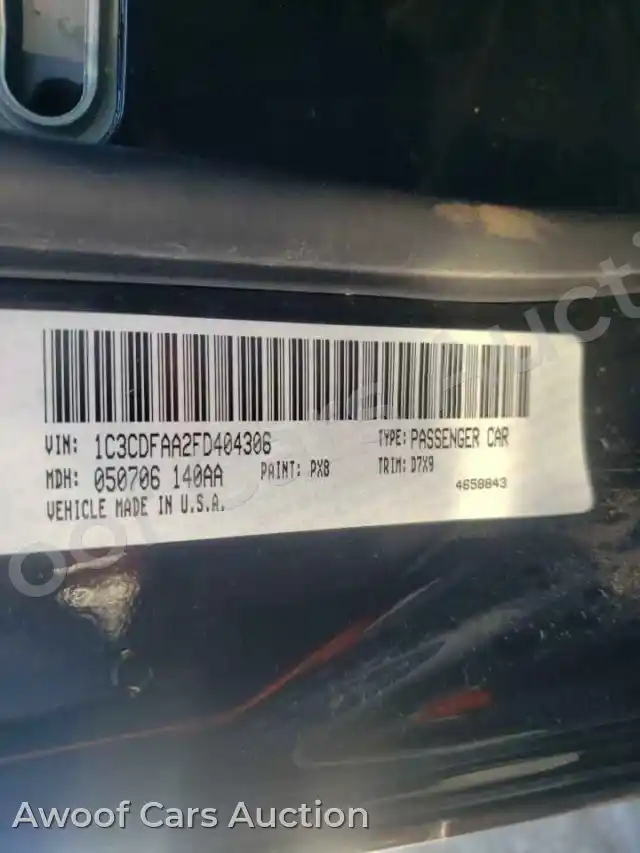 2015 Dodge Dart 1C3CDFAA2FD404306 — photo 10 de la vente Copart