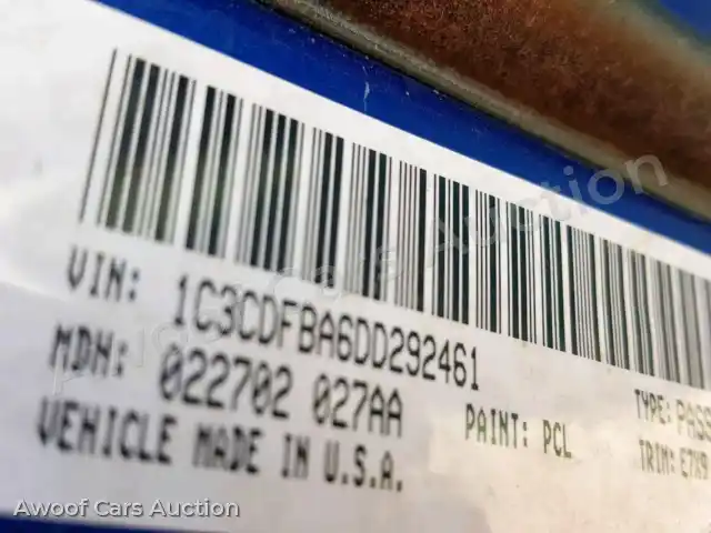 2013 Dodge Dart 1C3CDFBA6DD292461 — Copart auction photo 10
