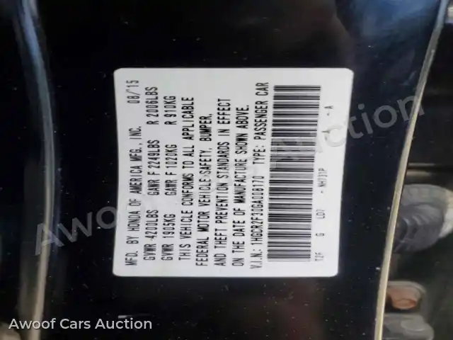 2016 Honda Accord 1HGCR2F30GA008170 — Copart auction photo 13