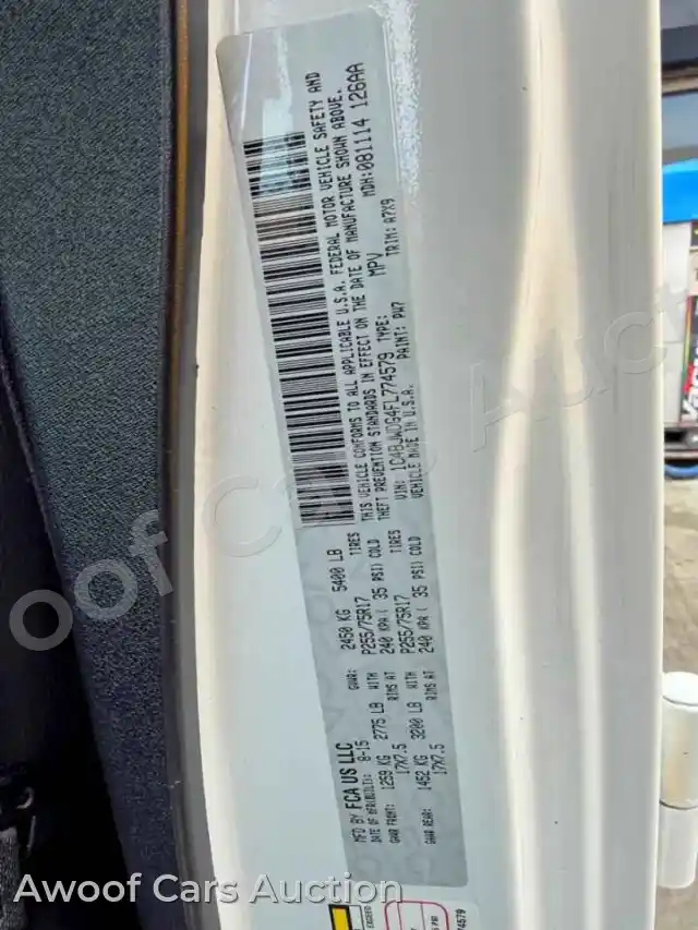 2015 Jeep Wrangler 1C4BJWDG4FL774579 — Copart auction photo 10