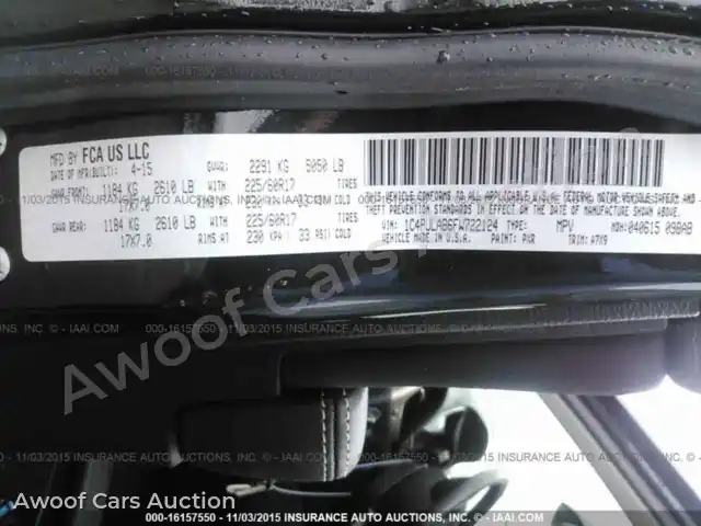 2015 Jeep Cherokee 1C4PJLAB6FW722124 — Iaai auction photo 9