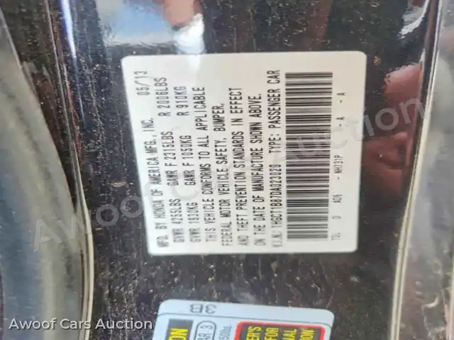 2013 Honda Accord 1HGCT1B87DA023029 — Copart auction photo 12