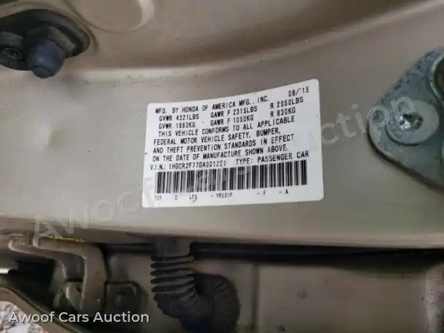 2016 Honda Accord 1HGCR2F77GA001221 — Copart auction photo 13