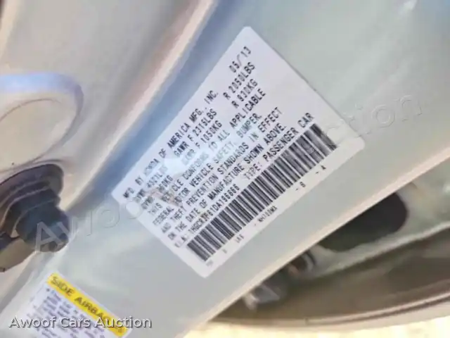2013 Honda Accord 1HGCR2F81DA196866 — Copart auction photo 13