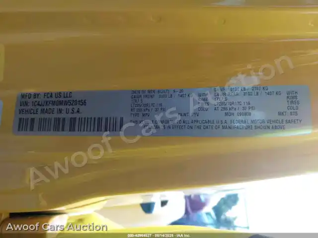 2021 Jeep Wrangler Unlimited 1C4JJXFM0MW520156 — Iaai auction photo 9