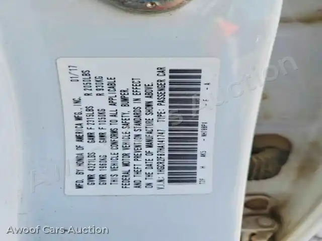 2017 Honda Accord 1HGCR2F87HA141747 — Copart auction photo 12