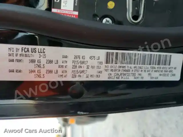2015 Jeep Patriot 1C4NJRFB4FD317393 — Copart auction photo 10