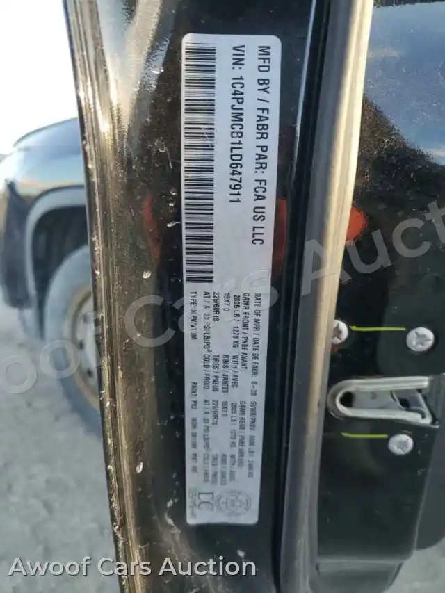 2020 Jeep Grand Cherokee 1C4PJMCB1LD647911 — Copart auction photo 13