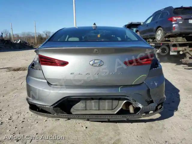 2019 Hyundai Elantra KMHD84LF0KU737482 — Copart auction photo 6